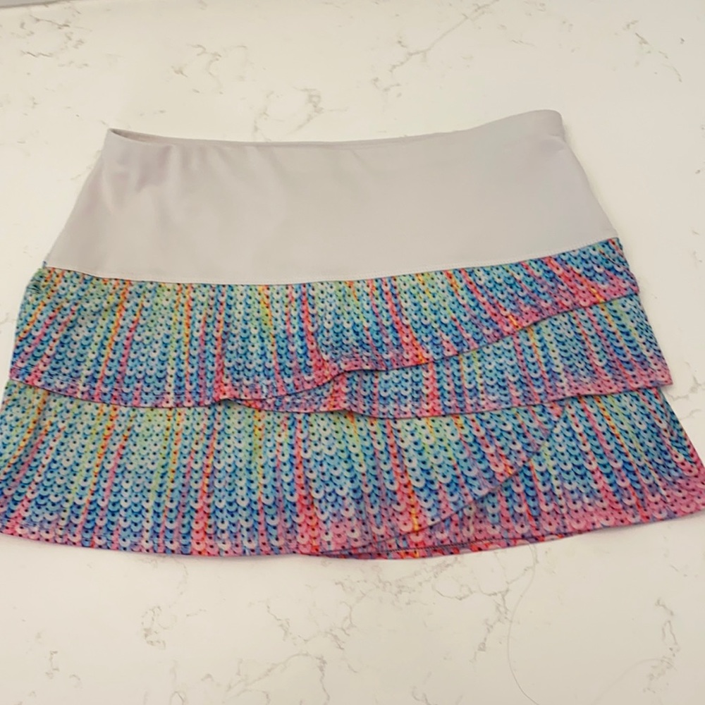Lucky in love scalloped skirt